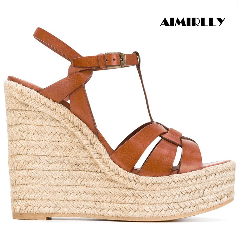 Wedge Espadrille Women - Sandálias femininas de cunha estilo espadrilhe