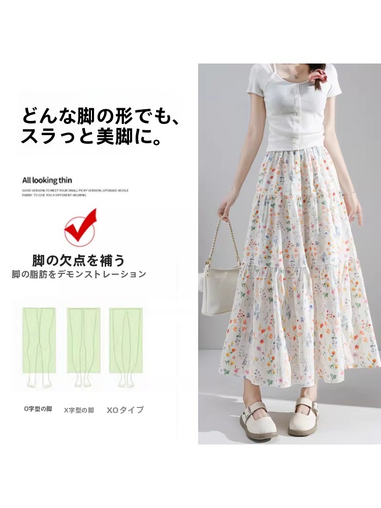 Saia Midi Rodada Plus Size com - Midi Skirt Floral avaliação e preço