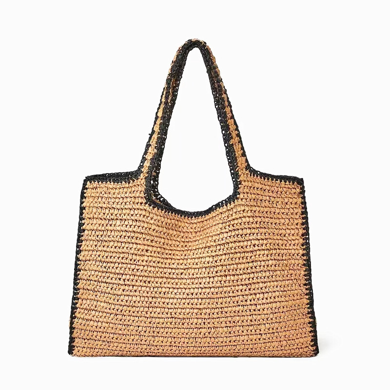 Sacolas de palha tecidas para  - Crochet Bag Raffia avaliação e preço