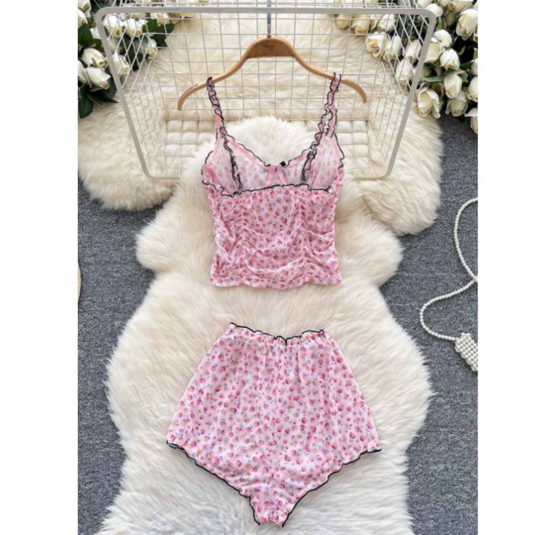 Conjuntos de Roupas de Casa Fe - Romper Floral Print avaliação e preço