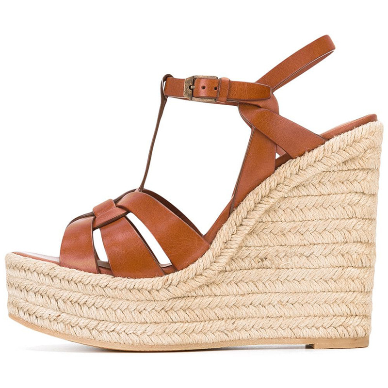 Sandálias femininas de cunha e - Wedge Espadrille Women avaliação e preço