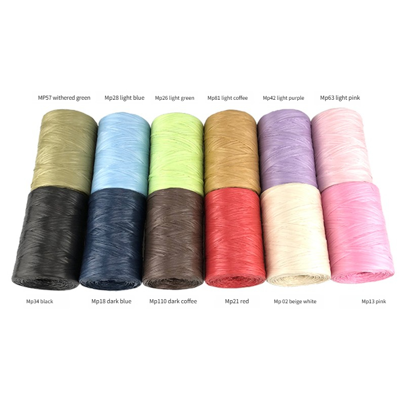 100 g/pçs fio de papel de ráfi - Crochet Bag Raffia avaliação e preço