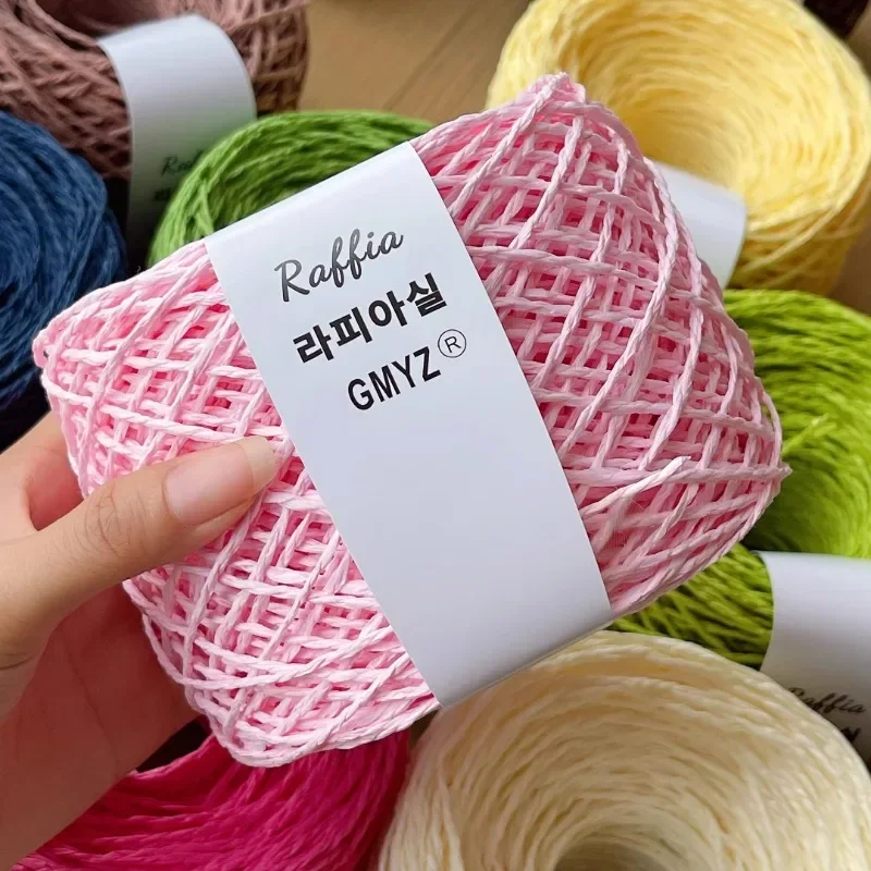80g cores fio de ráfia fofo na - Crochet Bag Raffia avaliação e preço