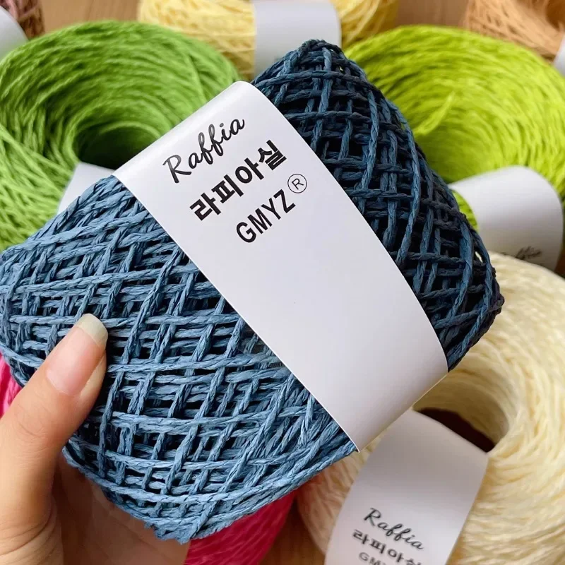 80g cores fio de ráfia fofo na - Crochet Bag Raffia avaliação e preço