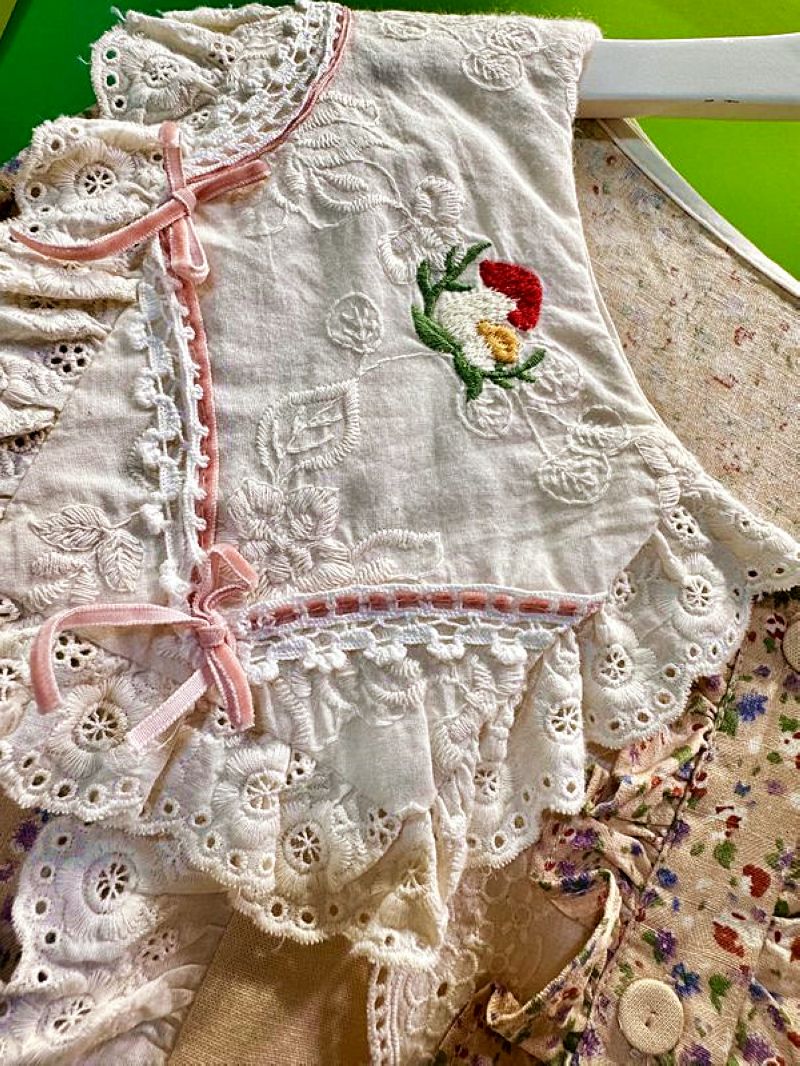 Outono algodão babados renda d - Midi Skirt Floral avaliação e preço