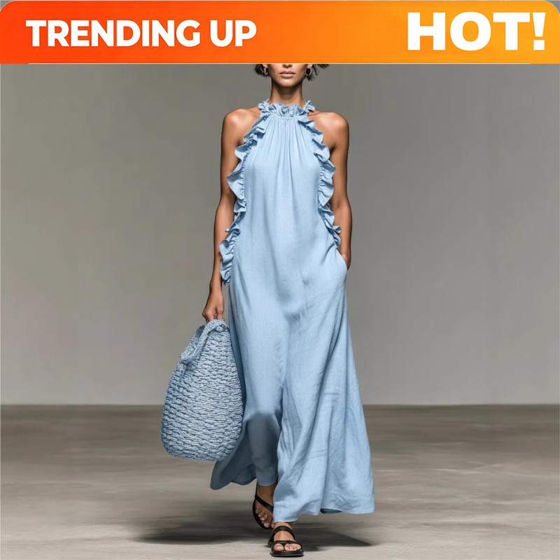 Vestido Maxi Feminino Sexy Per - Maxi Dress Halter avaliação e preço